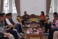Wakil Bupati Sukabumi, Iyos Somantri, beraudiensi dengan PT. PCR, di Pendopo Sukabumi, Jumat (02/02/2024) | foto : istimewa