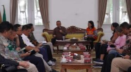 Wakil Bupati Sukabumi, Iyos Somantri, beraudiensi dengan PT. PCR, di Pendopo Sukabumi, Jumat (02/02/2024) | foto : istimewa