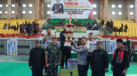 Ketua DPRD Kabupaten Sukabumi, Budi Azhar Mutawali, hadiri penutupan festival pencak silat Kapolres cup I 2025