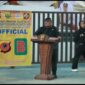 Ketua DPRD Kabupaten Sukabumi, Budi Azhar Mutawali, saat menghadiri festival pencak silat Kapolres Cup I 2025