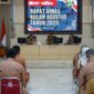 Rapat Dinas, Bupati tegaskan pentingnya sinergitas untuk menjawab tantangan pembangunan, Senin (25/8/2025). | Foto : Dok. Dokpim