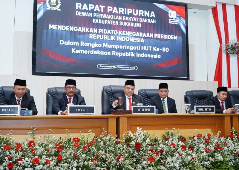 Rapat paripurna agenda mendengarkan Pidato Kenegaraan Presiden memperingati HUT ke-80 Kemerdekaan RI. | Foto : Dok. DPRD