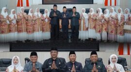 DPRD Kabupaten Sukabumi gelar halal bihalal di Ruang Paripurna