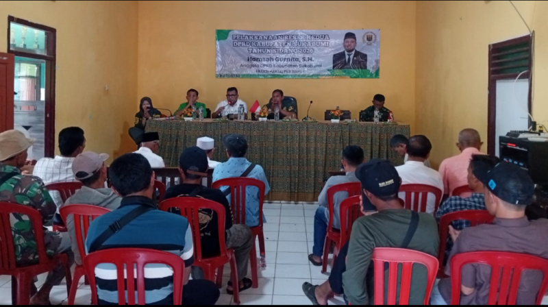 Ketua Komisi II DPRD Kabupaten Sukabumi, Hamzah Gurnita, saat melaksanakan reses, Jumat (5/6/2026).