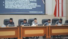 Rapat Paripurna DPRD Kabupaten Sukabumi, Kamis (9/7/2026).