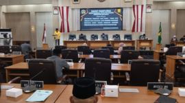 Rapat paripurna DPRD Kabupaten Sukabumi di Ruang Sidang Paripurna, Jumat (4/9/2026).